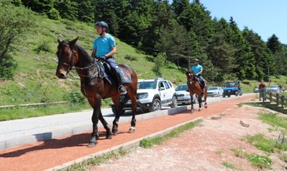 Abantta atlı jandarma timi görev yapacak
