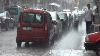 Ahlatta şiddetli yağış etkili oldu