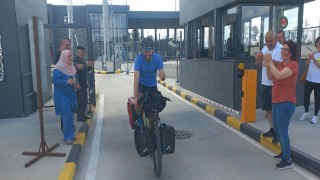 Almanyadan Edirneye bisikletiyle 33 günde geldi