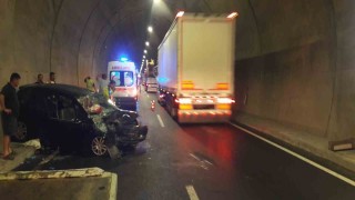 Ayvacıkta tünelde trafik kazası: 1 ölü, 4 ağır yaralı