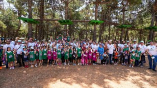 Babalar, çocuklarıyla kamp yaptı