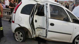 Bafrada trafik kazası: 2 yaralı