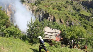 Bağ evinde korkutan yangın