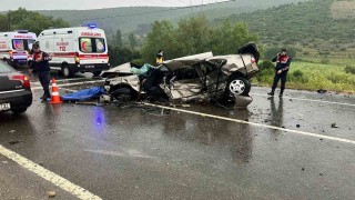 Balıkesirde trafik kazası: 1 ölü, 3 yaralı
