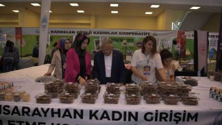 Başkan Büyükkılıça üreten kadınlardan teşekkür