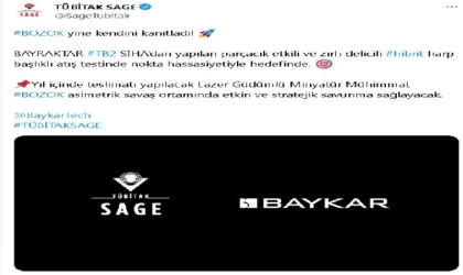 Bayraktar TB2 SİHA, atış testinde hedefleri nokta hassasiyetiyle vurdu