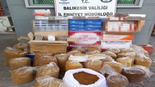 Bigadiçte kaçak tütün operasyonu