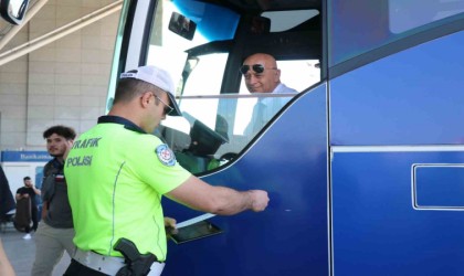 Boluda bayram öncesi terminalde sıkı denetim