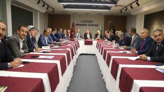 Büyükkılıçtan 16 ilçe belediye başkanı ile “doğal gaz” toplantısı