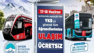 Büyükşehirden YKS öğrencilerine ücretsiz ulaşım desteği