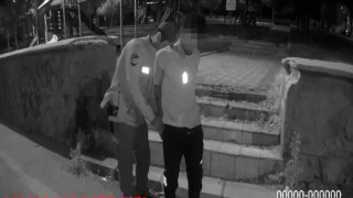 Çaldığı malzemelerle bekçilere yakalandı