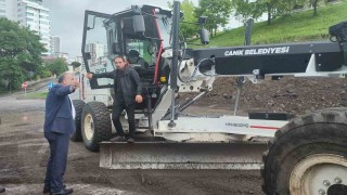 Canikte yağmurla mücadele