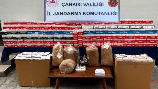 Çankırıda 80 bin sarılmış makaron ele geçirildi