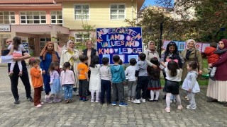 Çukurçayır Anaokulu e-twining proje sergisine ilgi