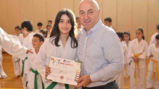 Darıcanın başarılı sporcuları kuşak atladı