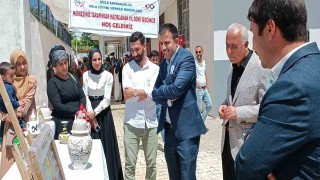 Diclede eğitim gören kursiyerler çalışmalarını sergiledi