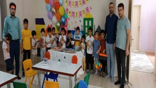 Diclede Kuran-ı Kerim kursu öğrencileri karnelerini aldı