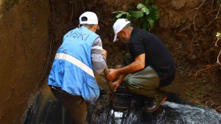 DİSKİ, dört ilçeyi besleyen ana isale hattı arızasını çözüme kavuşturdu