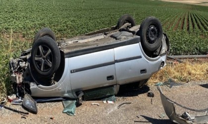 Diyarbakırda otomobil takla attı: 2 yaralı
