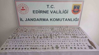 Edirnede 520 tarihi eser ele geçirildi
