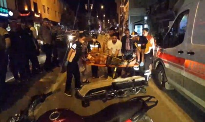Edirnede motosiklet yayaya çarptı: 2 yaralı