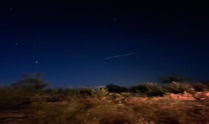 Elazığda Starlink uyduları görüntülendi