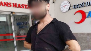 Elinde bıçakla dini nikahlı eşini darp eden genç gözaltına alındı