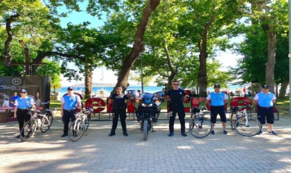 Erdekte sahiller martı timleri ile güvende