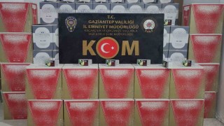 Gaziantepte 1 milyon 200 bin adet kaçak makaron ele geçirildi