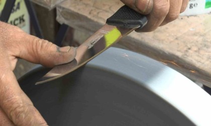Gaziantepte bayram öncesi bıçak bileme mesaisi başladı