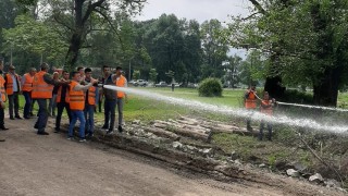 Gönüllülere orman yangınına müdahale eğitimi