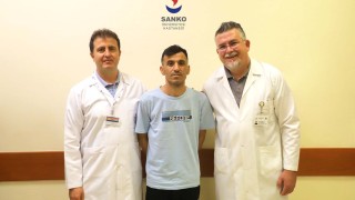 Güney Koreden şifa için SANKO Üniversitesi Hastanesine geldi