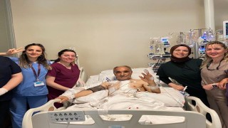 Hayati riskle hastaneye yattı, 1 gün sonra ayağa kalktı