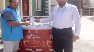 Hisarcık Müftüsü Akyoldan kurban bağışı