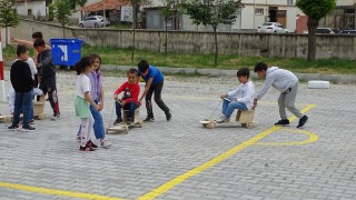 Hisarcıkta unutulmaya yüz tutan eski oyunlar hayat buldu