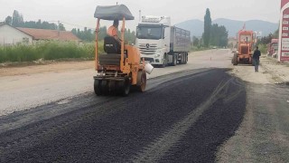 Hisarcıkta yol bakım çalışması