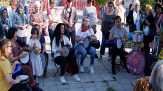 Kadınların kurduğu darbuka ritim grubu ilgi görüyor