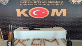 Kahramanmaraşta silah kaçakçılığı operasyonu: Biri Kalaşnikof 4 silah ele geçirildi