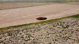 Karapınarda yeni obruk meydana geldi