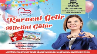 Karnelerini getiren öğrencilere hediye bilet