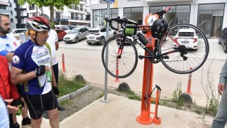 Kartepede kurulan Bisiklet Bakım İstasyonlarının montajı tamamlandı