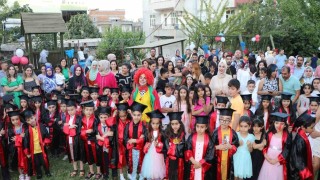 Kayapınarda miniklerin karne heyecanı