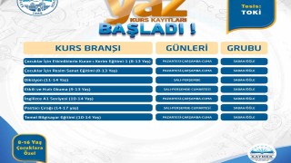 KAYMEK Sanat Ve Mesleki Eğitim Yaz Dönemi kurs kayıtları başladı