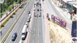 Kayseri polisinden dron destekli trafik denetimi