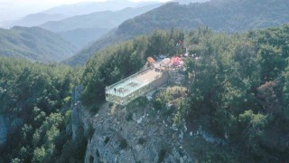 Kazdağlarında Cam Seyir Terasının yolu tamamlandı