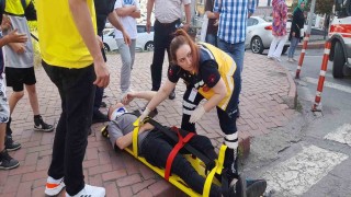 Kdz. Ereğlide motosiklet ile otomobil çarpıştı: 1 yaralı