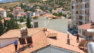 Kekliği çatıda kovaladılar