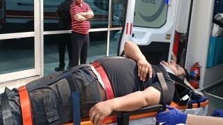 Kocaelide 2.5 metre yükseklikten düşen işçi yaralandı