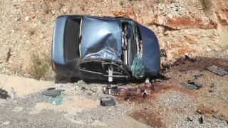 Kontrolden çıkan otomobil takla attı: 1 yaralı