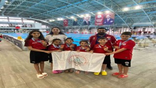 Körfezli yüzücüler havuzdan 10 madalya çıkardı